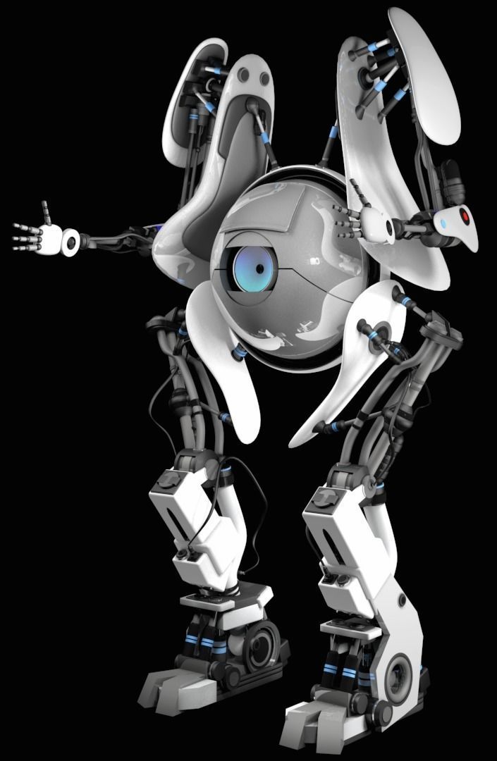 Portal 2 Atlas 3D model_2