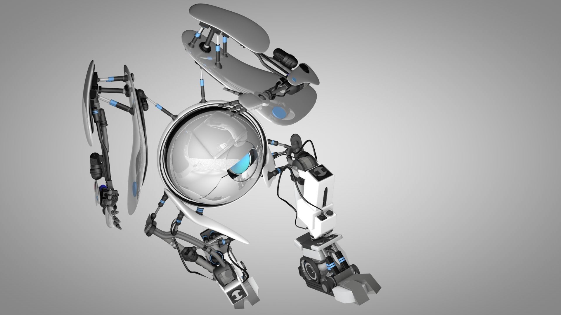 Portal 2 Atlas 3D model_1