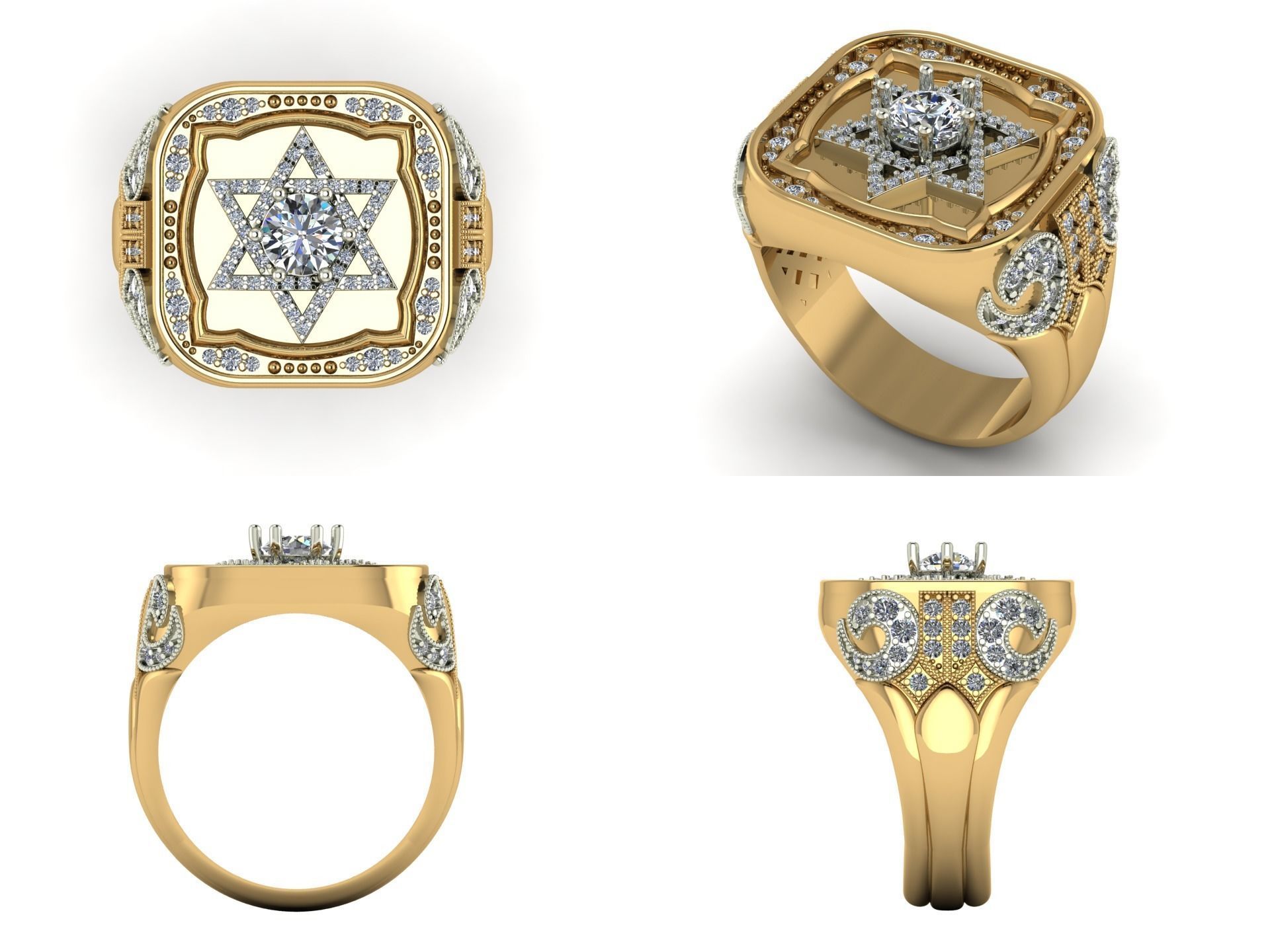 Ring bi 40 3D print model_4