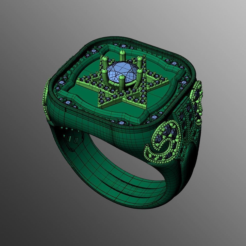 Ring bi 40 3D print model_3