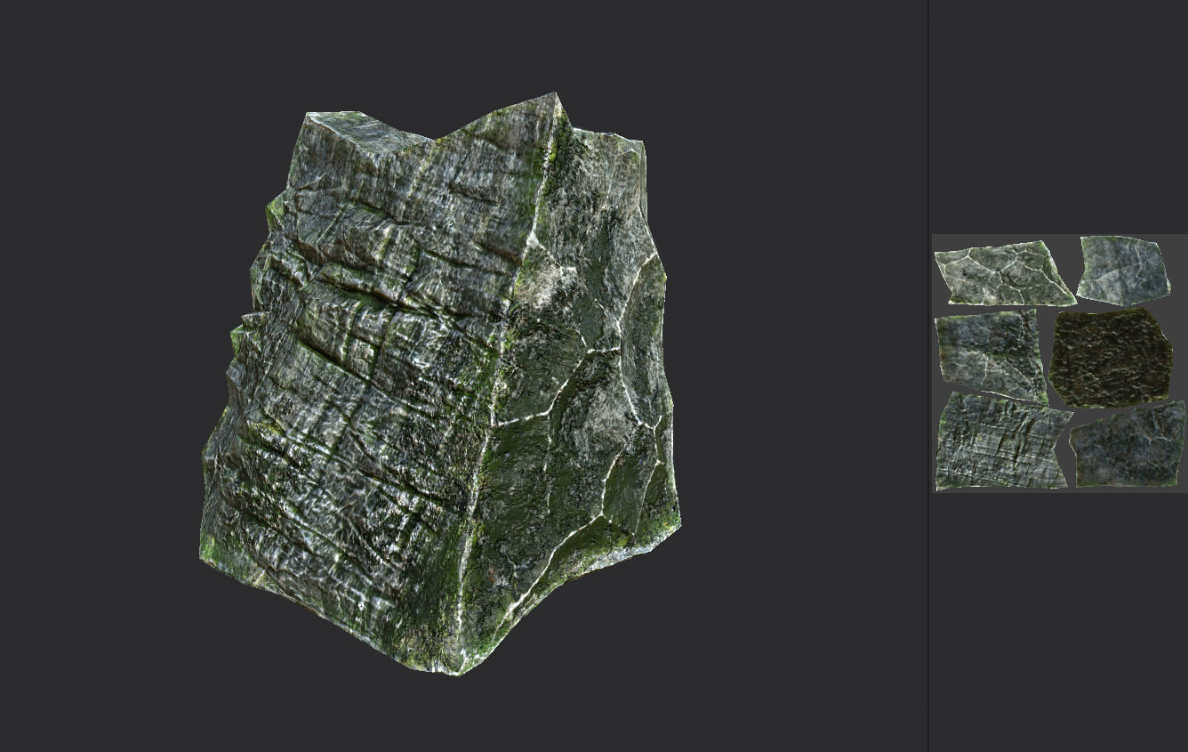 Stone 07 Set 01 PBR Low-poly 3D model_27