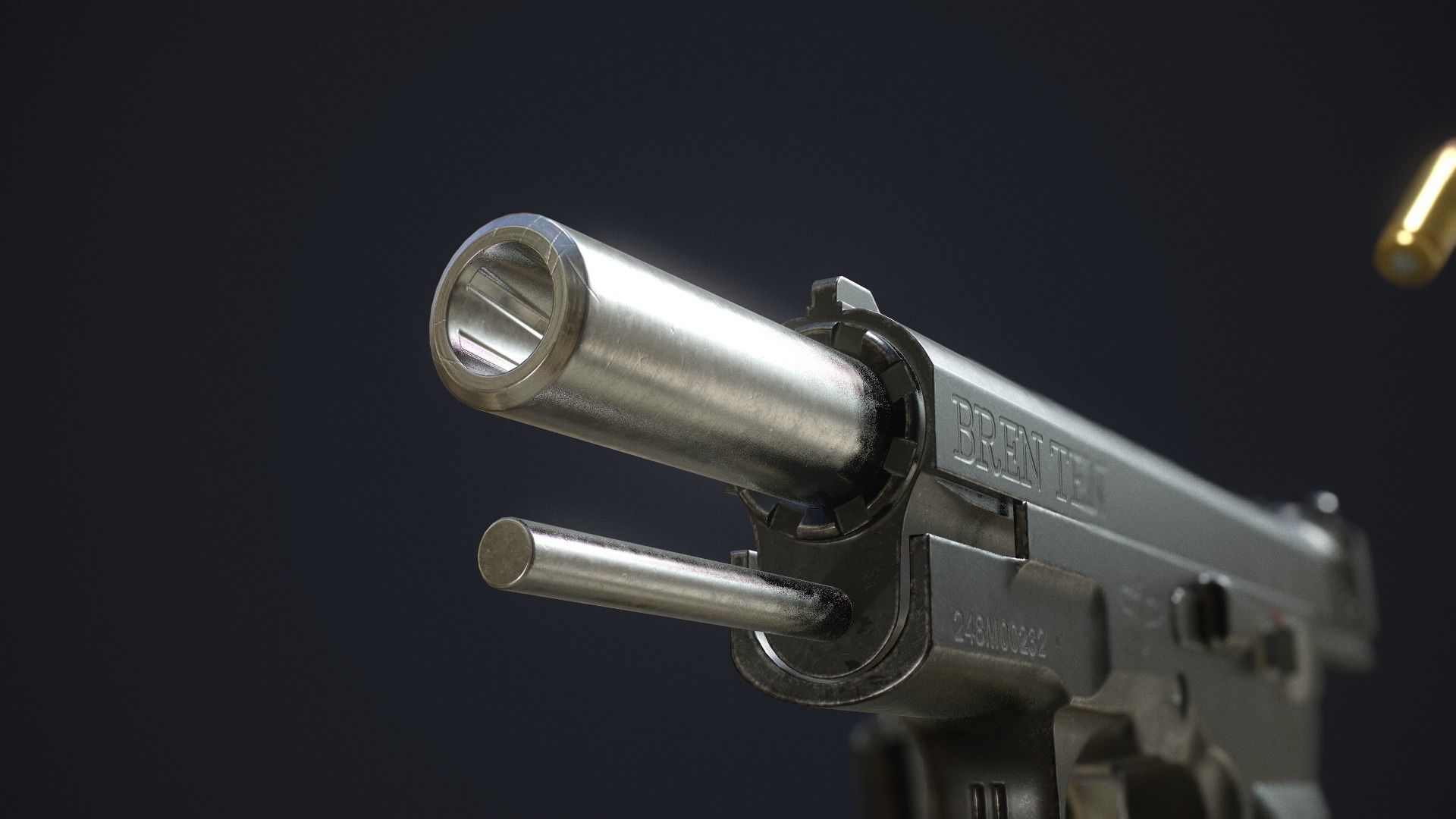 3D model Bren Ten Pistol by Dornaus and Dixon Enterprises Inc VR / AR / lowpoly CGTrader