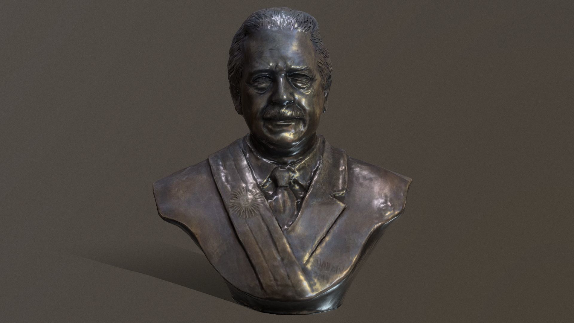Raul Ricardo Alfonsin Printable STL 3D print model_3