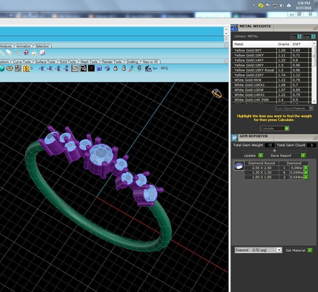 Women solitaire ring 3dm stl render detail 3D print model_9
