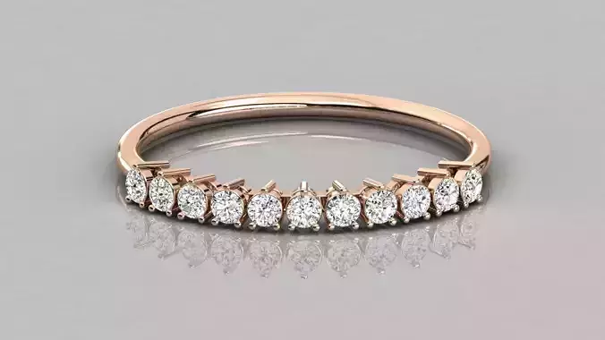 Women solitaire ring 3dm stl render detail 