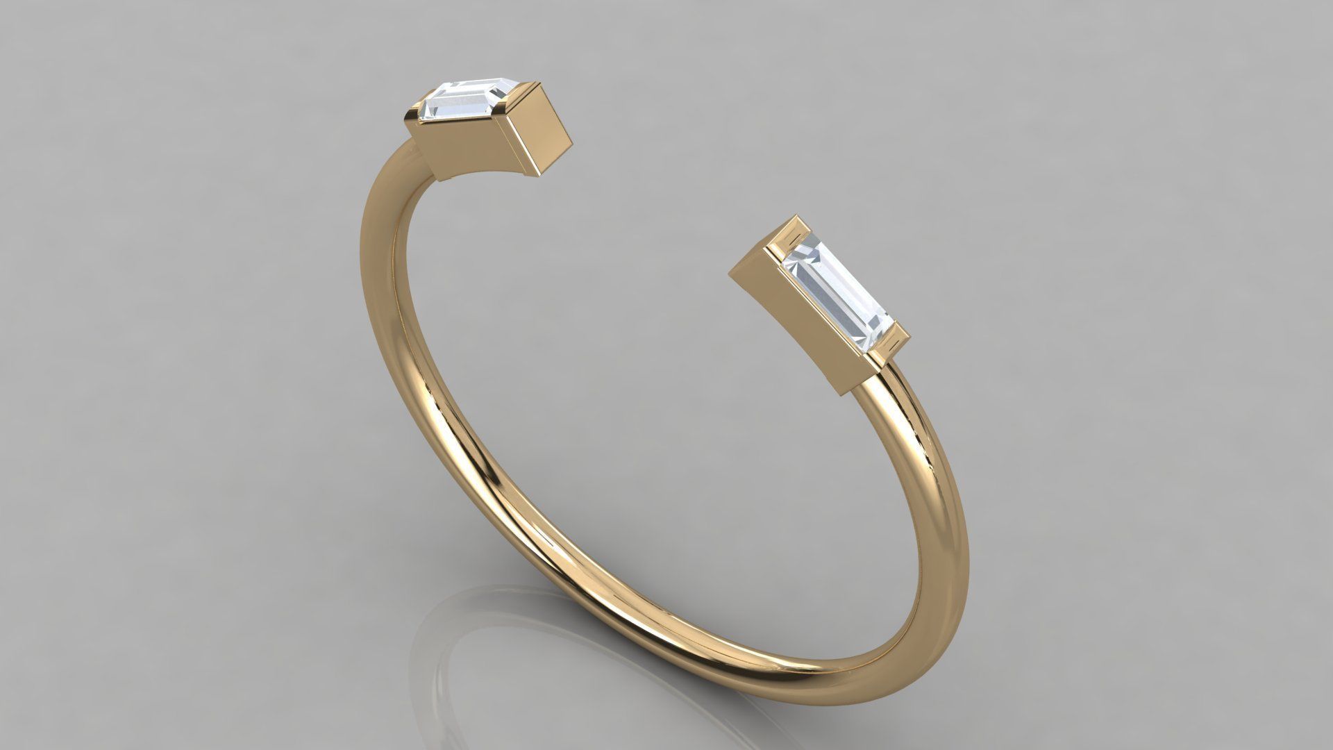 Women solitaire ring 3dm stl render detail 3D print model_3
