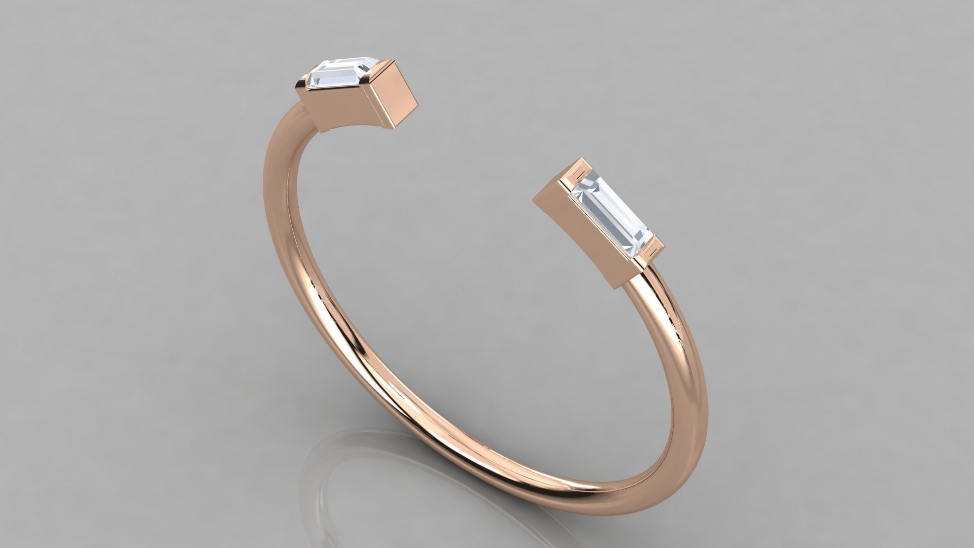 Women solitaire ring 3dm stl render detail 3D print model_1