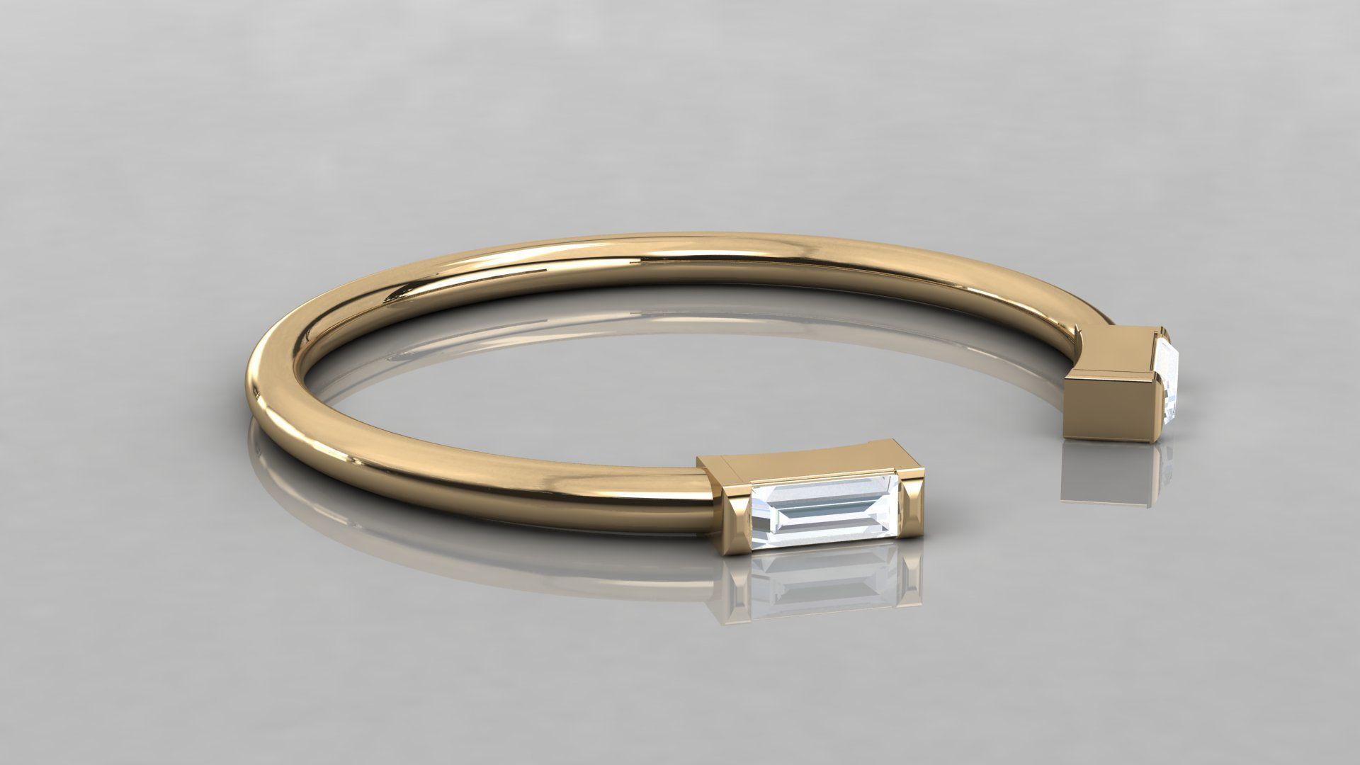 Women solitaire ring 3dm stl render detail 3D print model_6