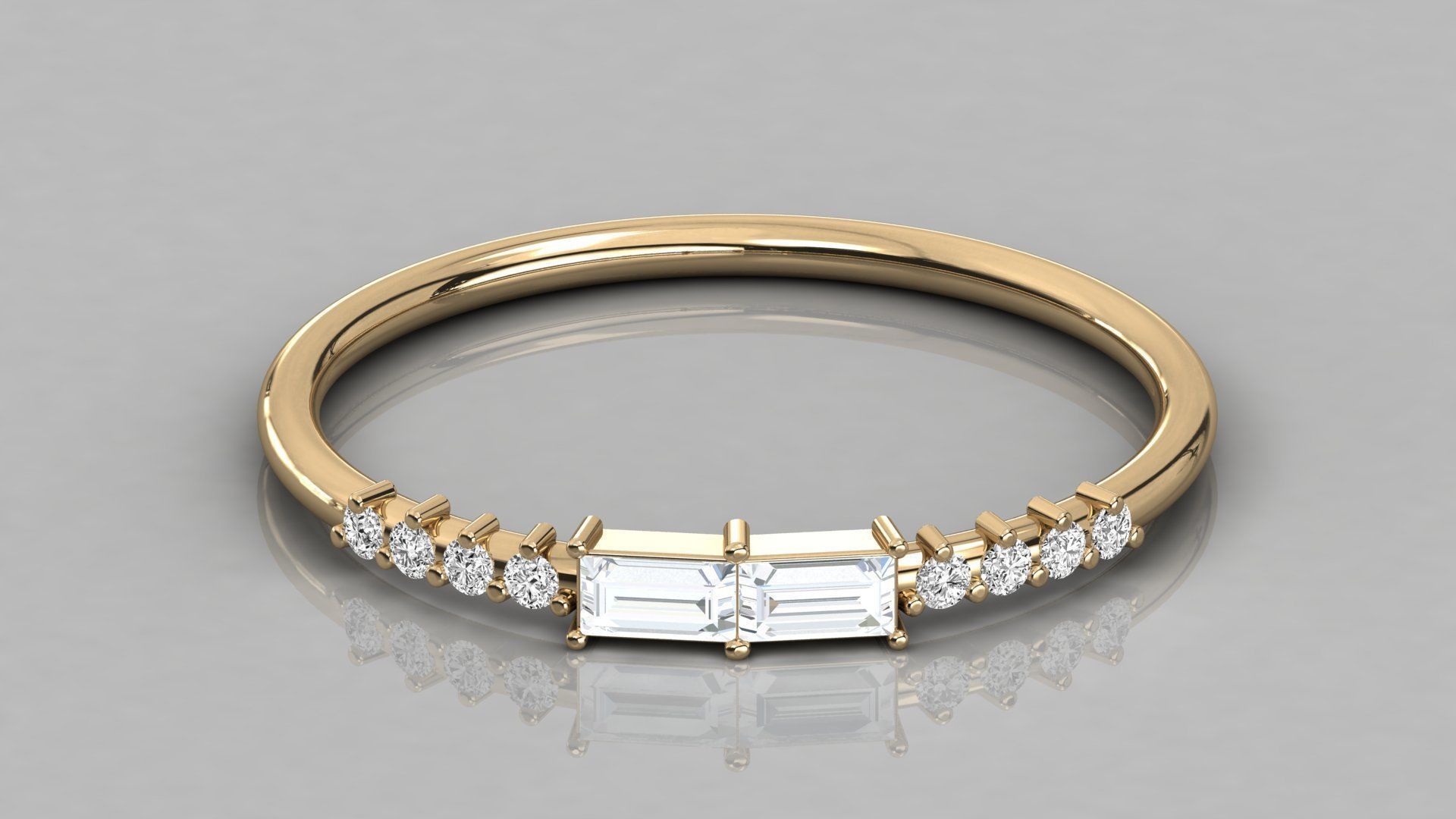 Women solitaire ring 3dm stl render detail 3D print model_8