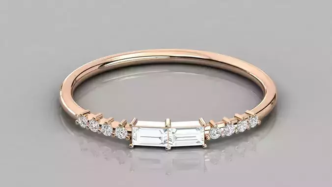 Women solitaire ring 3dm stl render detail 