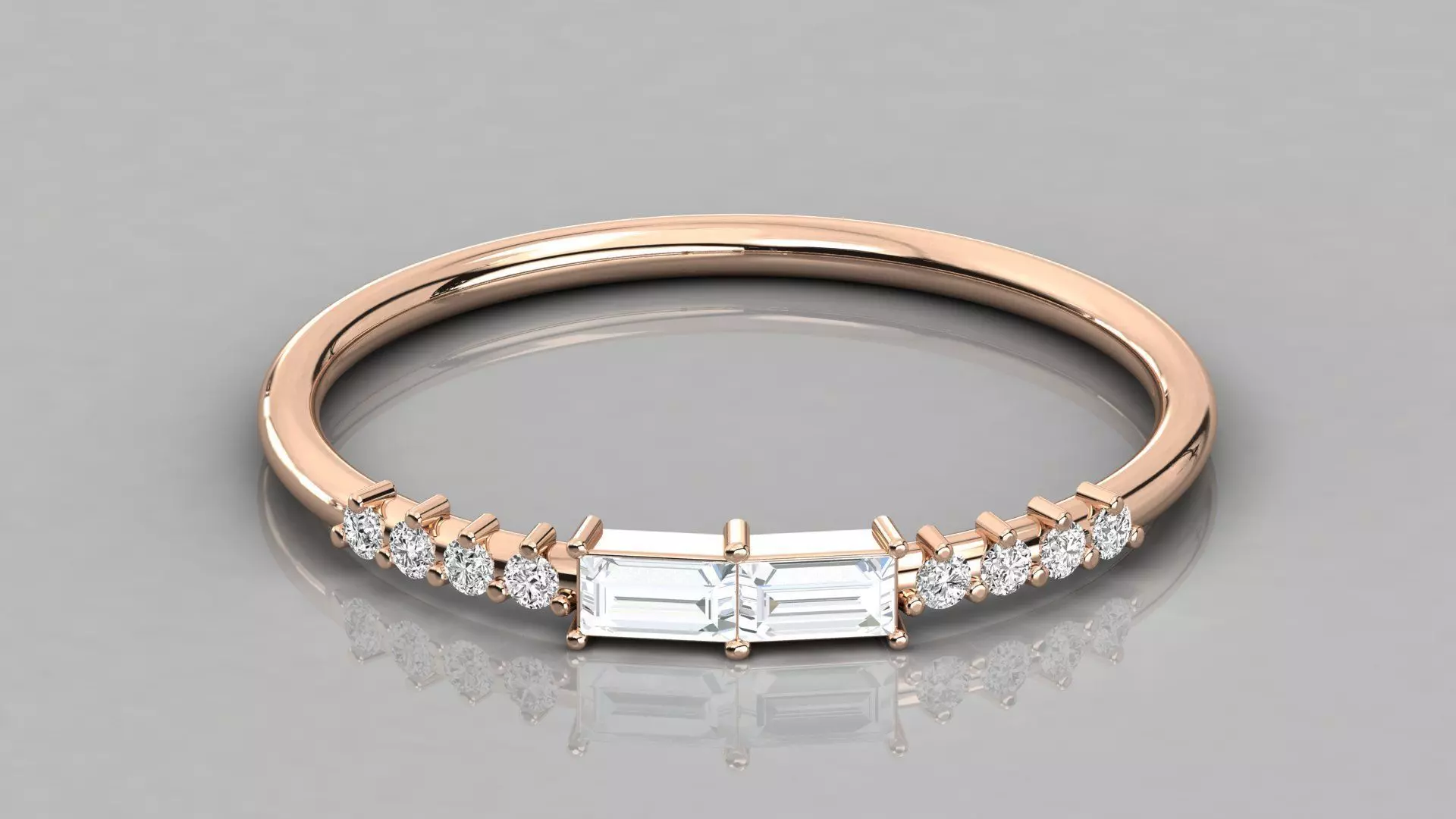 Women solitaire ring 3dm stl render detail 3D print model_0