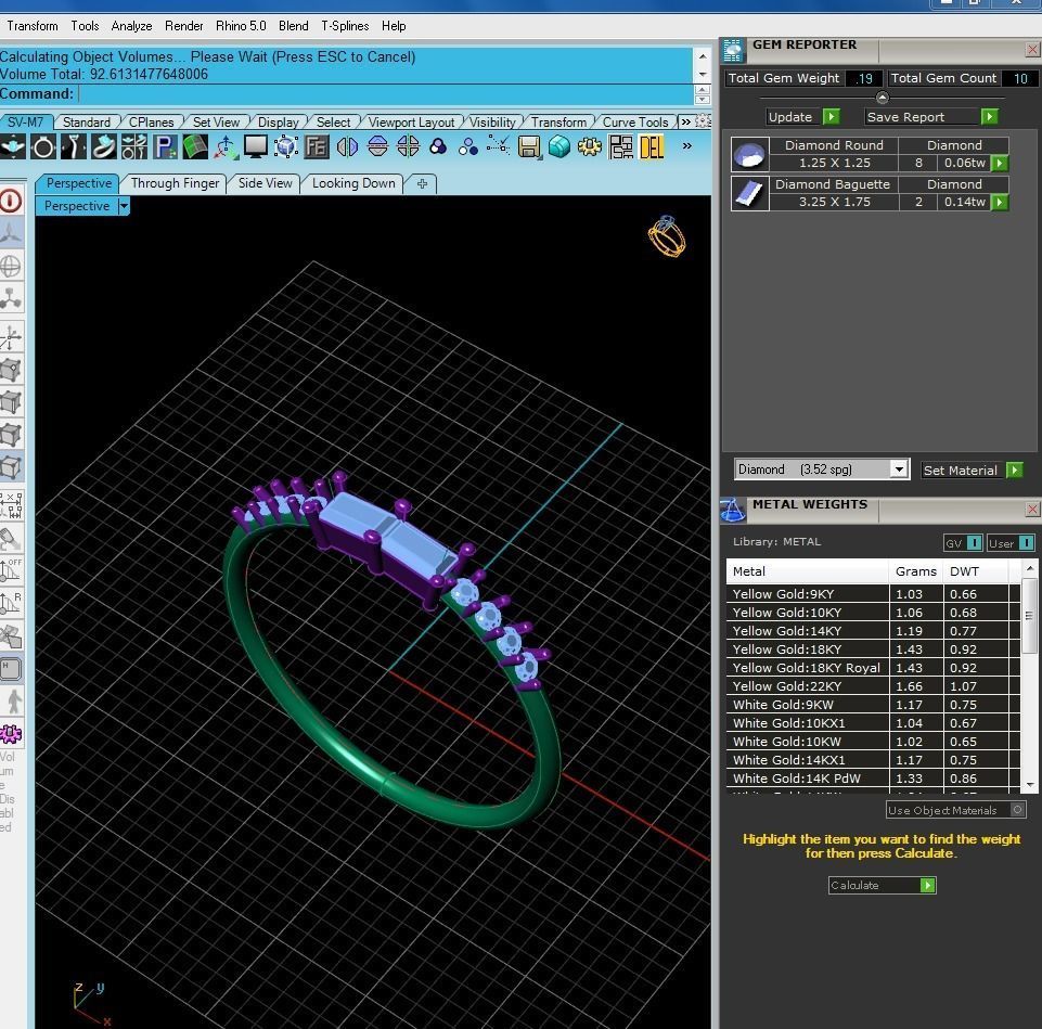 Women solitaire ring 3dm stl render detail 3D print model_9