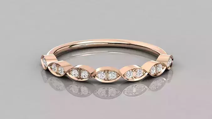 Women solitaire ring 3dm stl render detail 