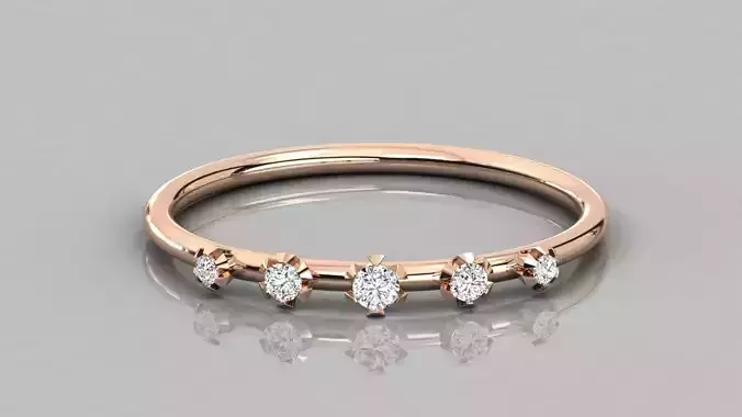 Women solitaire ring 3dm stl render detail 