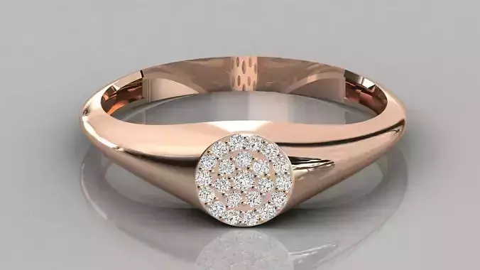 Women solitaire ring 3dm stl render detail  3D print model