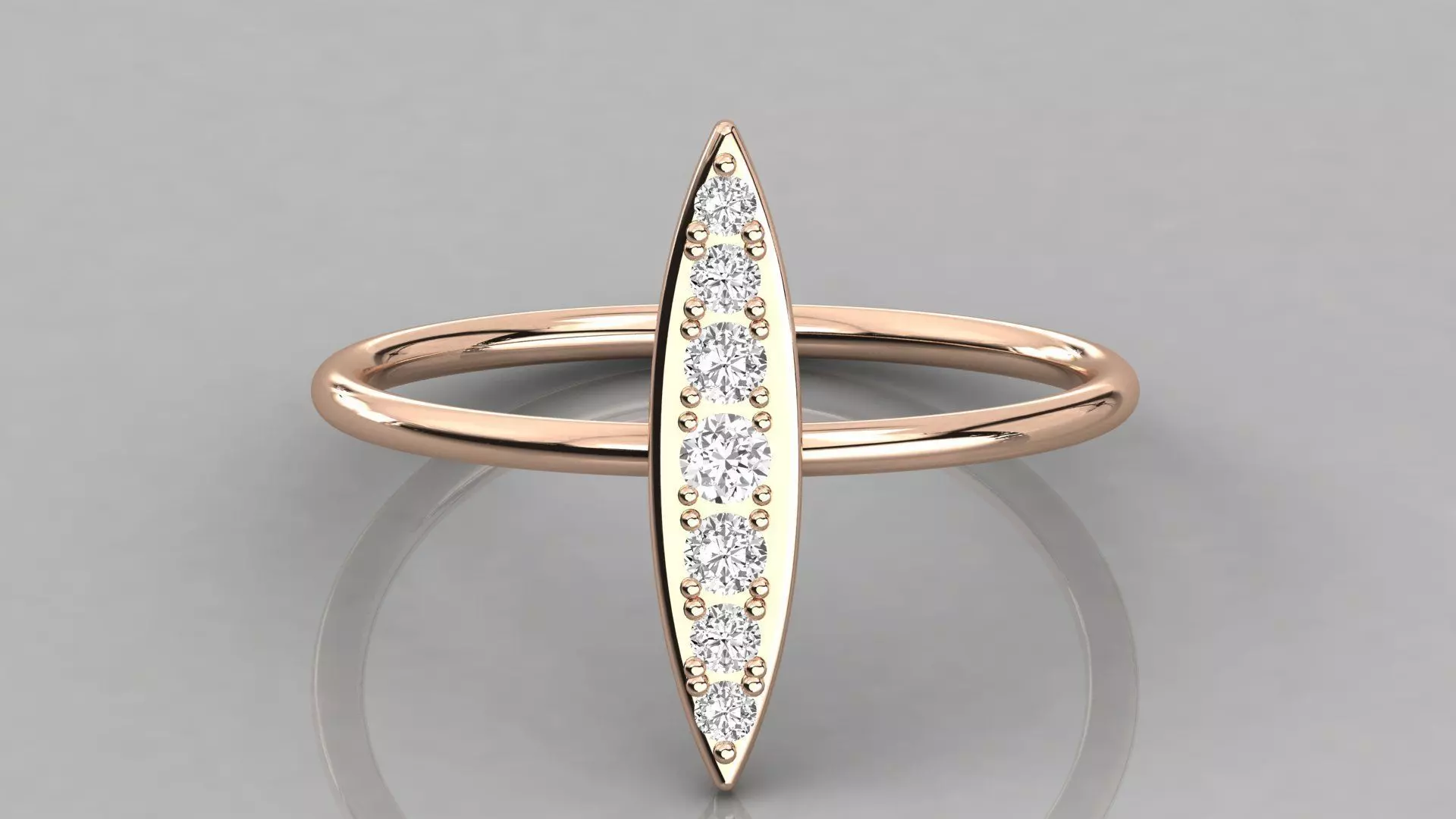 Women solitaire ring 3dm stl render detail 3D print model_0
