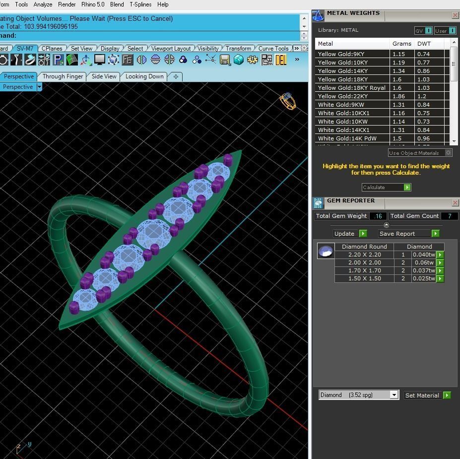 Women solitaire ring 3dm stl render detail 3D print model_9