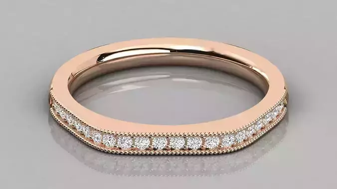 Women solitaire ring 3dm stl render detail 