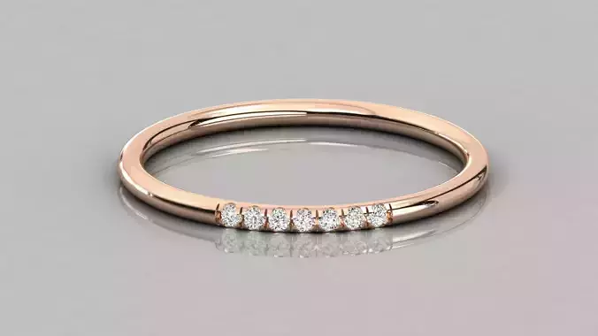 Women solitaire ring 3dm stl render detail 