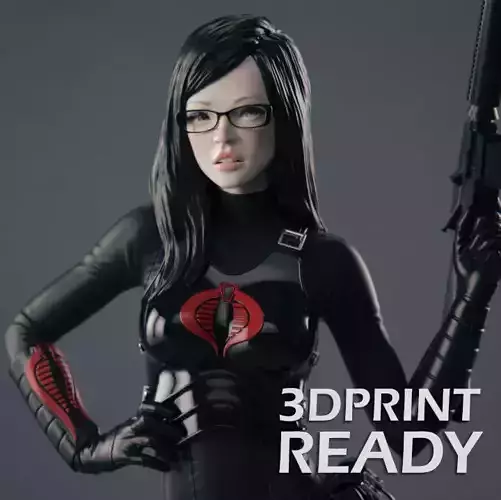 The Baroness avengers widow action figure 3D print model