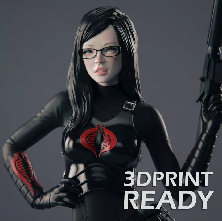 The Baroness avengers widow action figure 3D print model_0