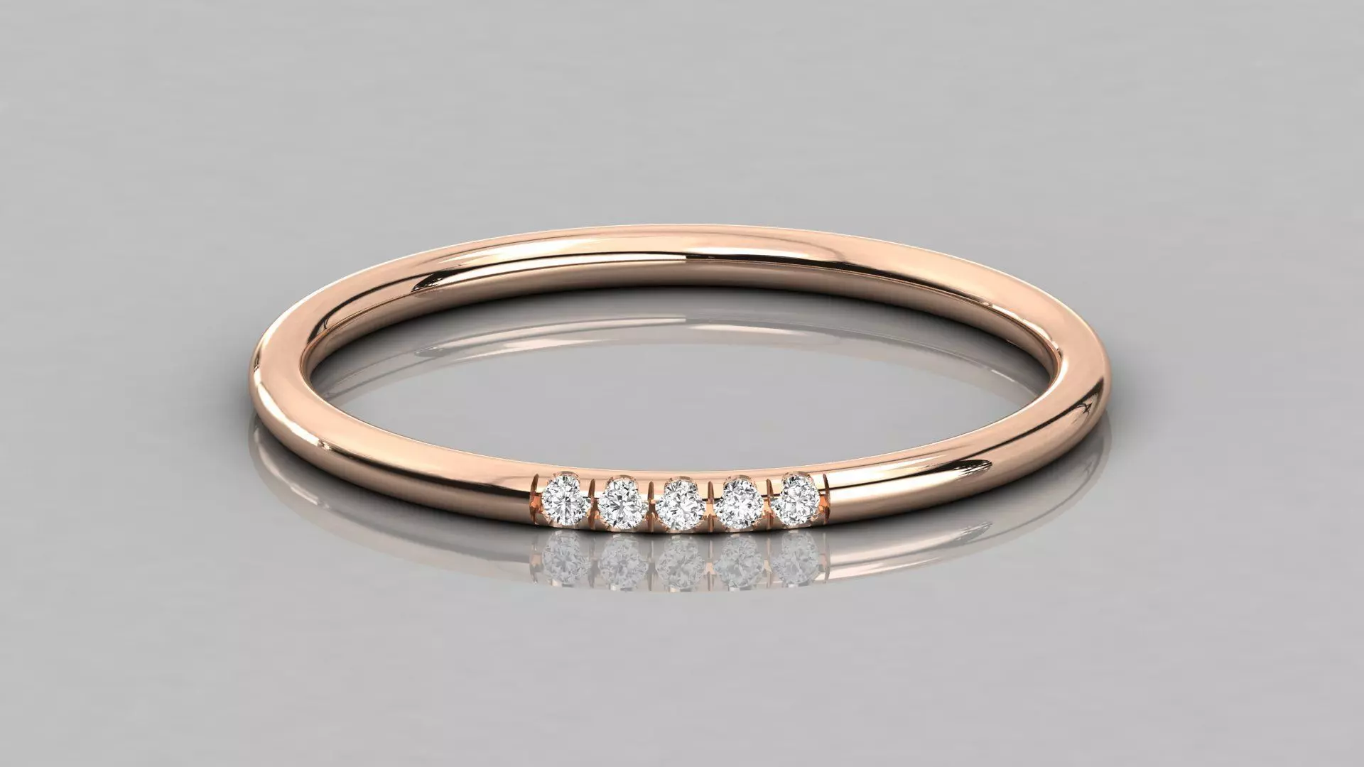 Women solitaire ring 3dm stl render detail  3D print model_0