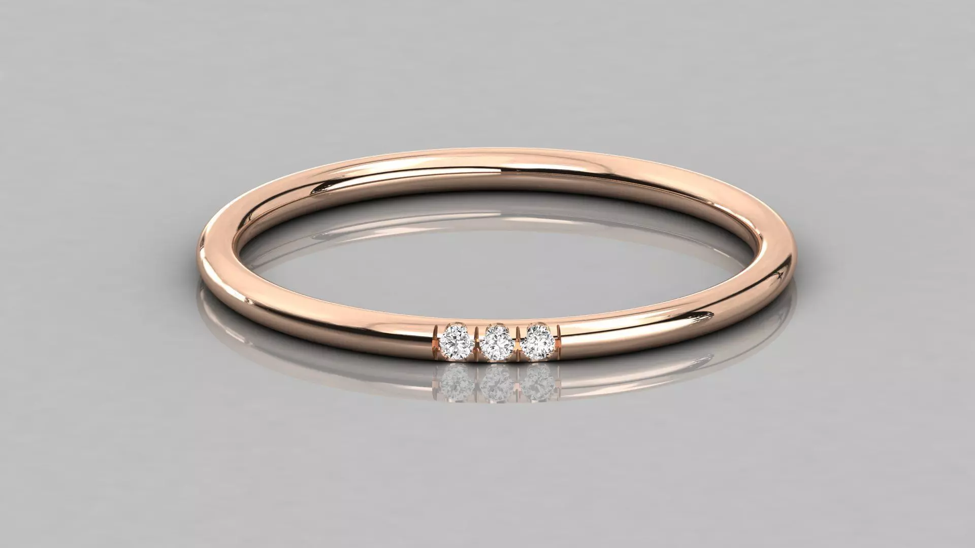 Women solitaire ring 3dm stl render detail 3D print model_0