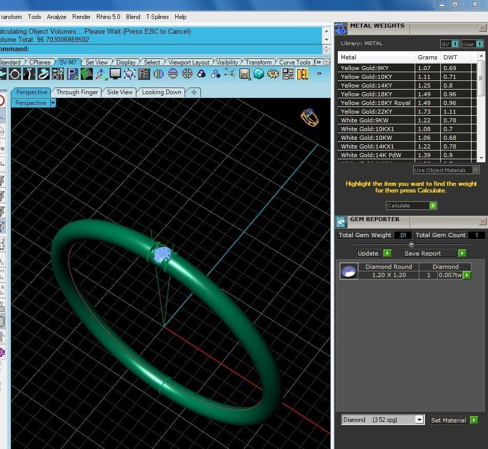 Women solitaire ring 3dm stl render detail  3D print model_9