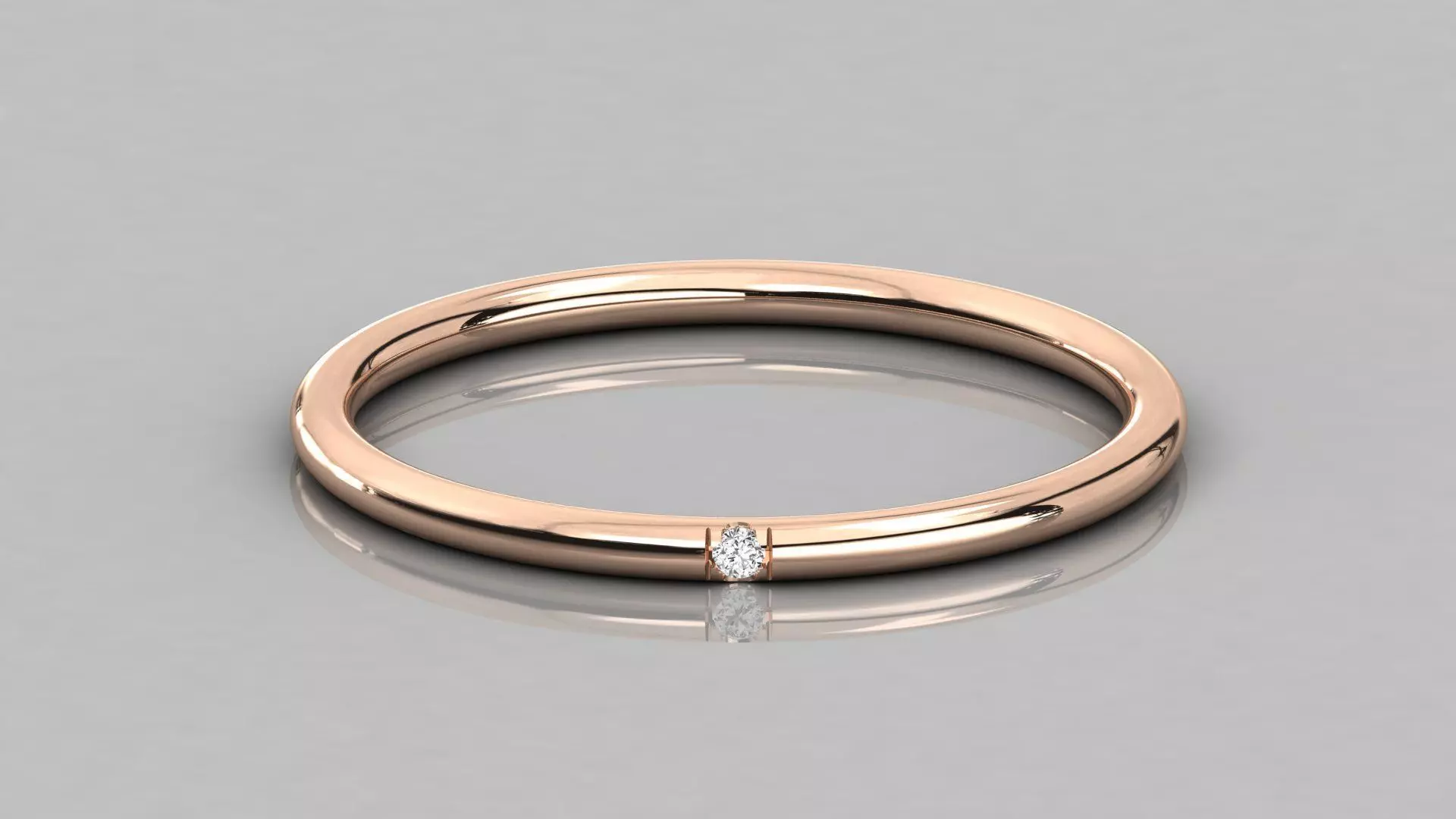 Women solitaire ring 3dm stl render detail  3D print model_0
