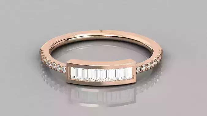 Women solitaire ring 3dm stl render detail 
