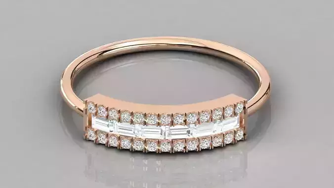 Women solitaire ring 3dm stl render detail 