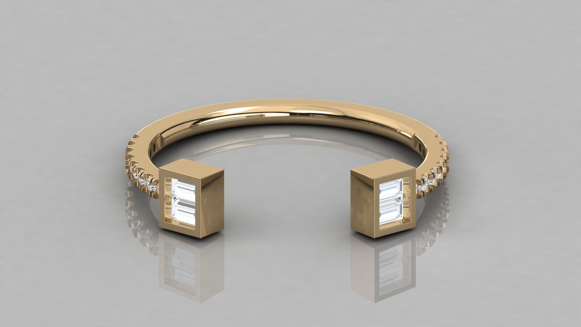 Women solitaire ring 3dm stl render detail 3D print model_8