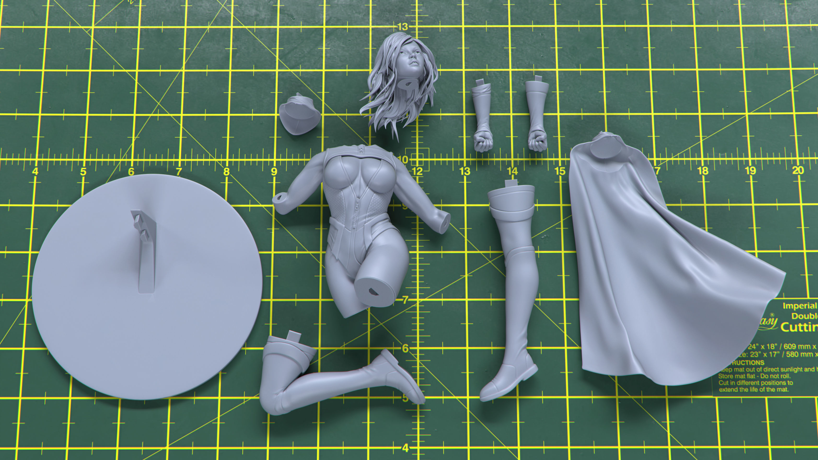 Female Superhero 3D print model_8