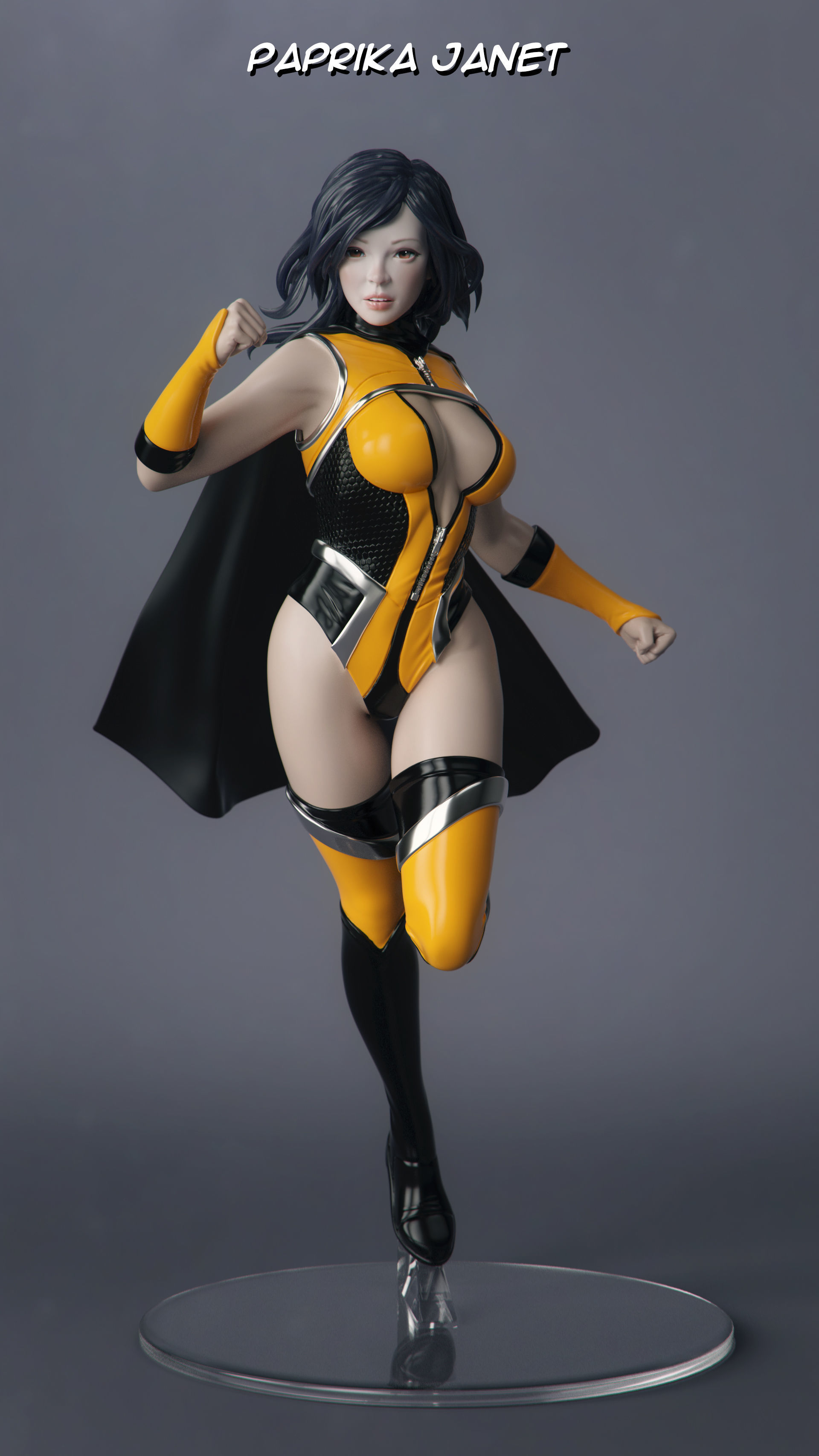 Female Superhero 3D print model_6