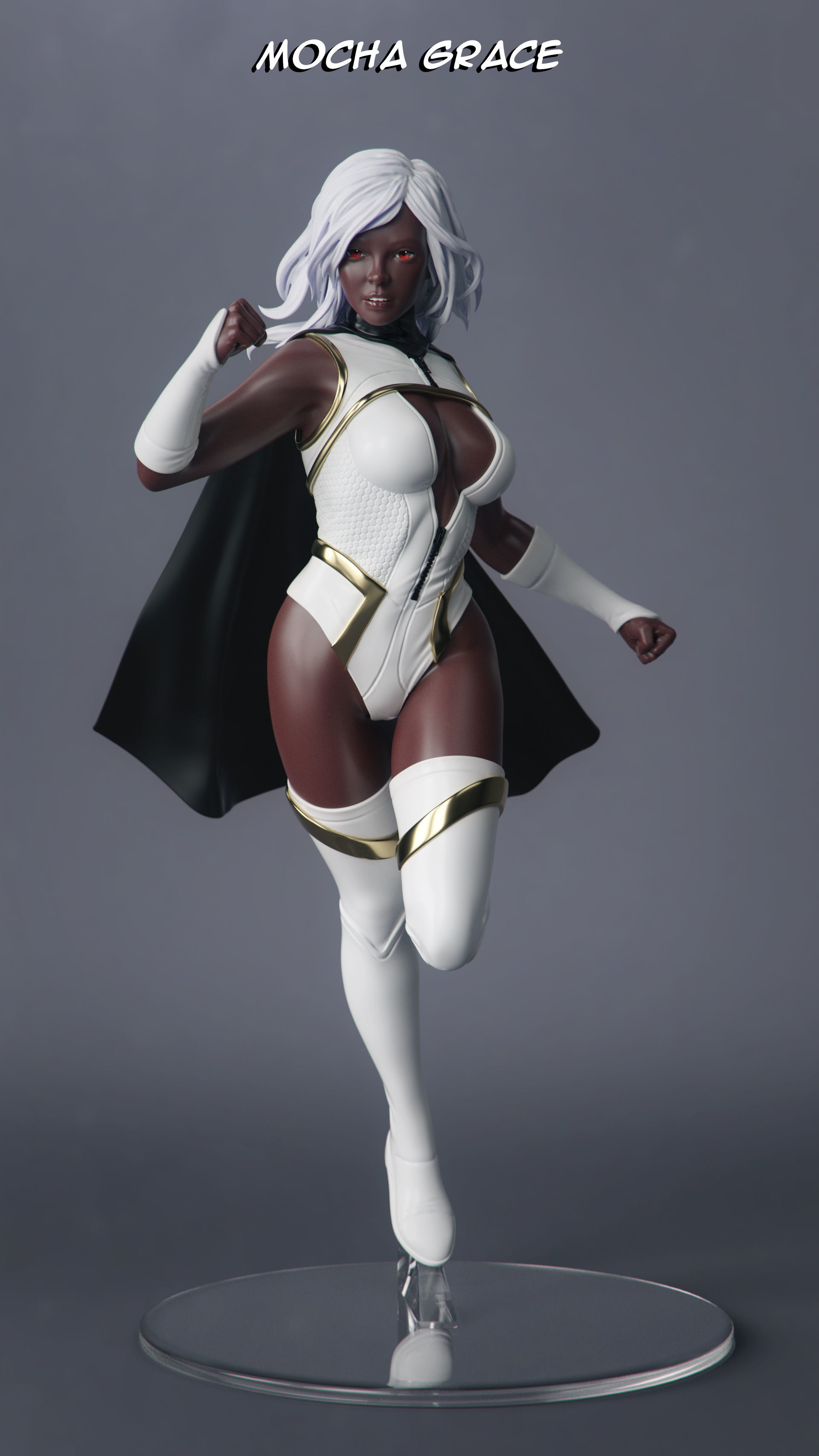 Female Superhero 3D print model_5