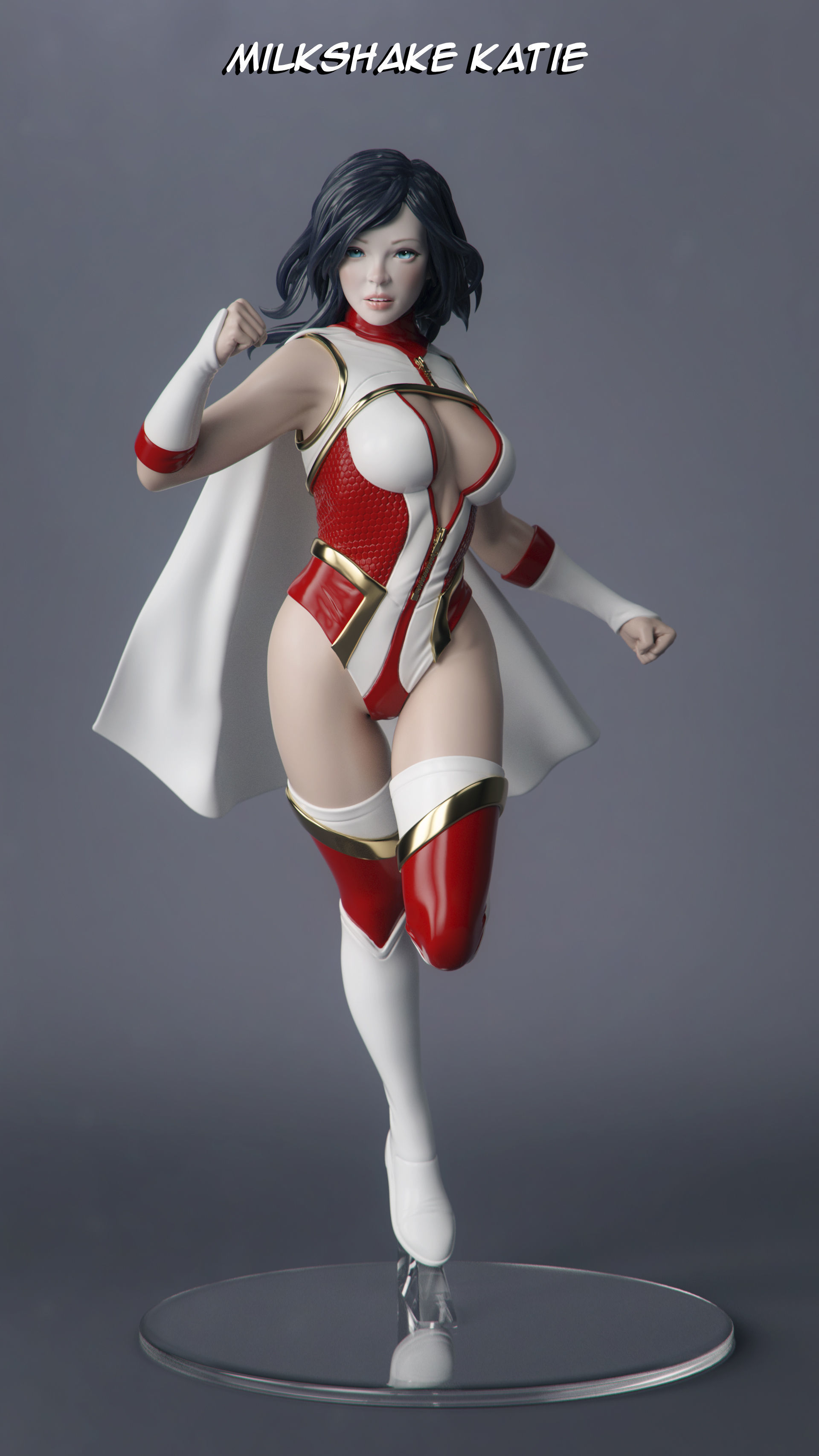 Female Superhero 3D print model_3