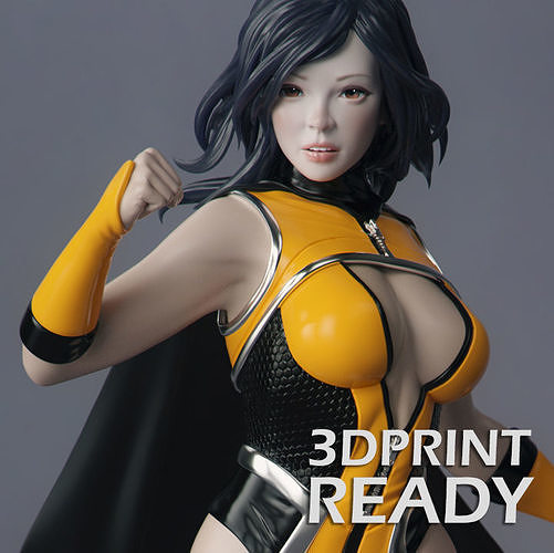 Female Superhero 3D print model