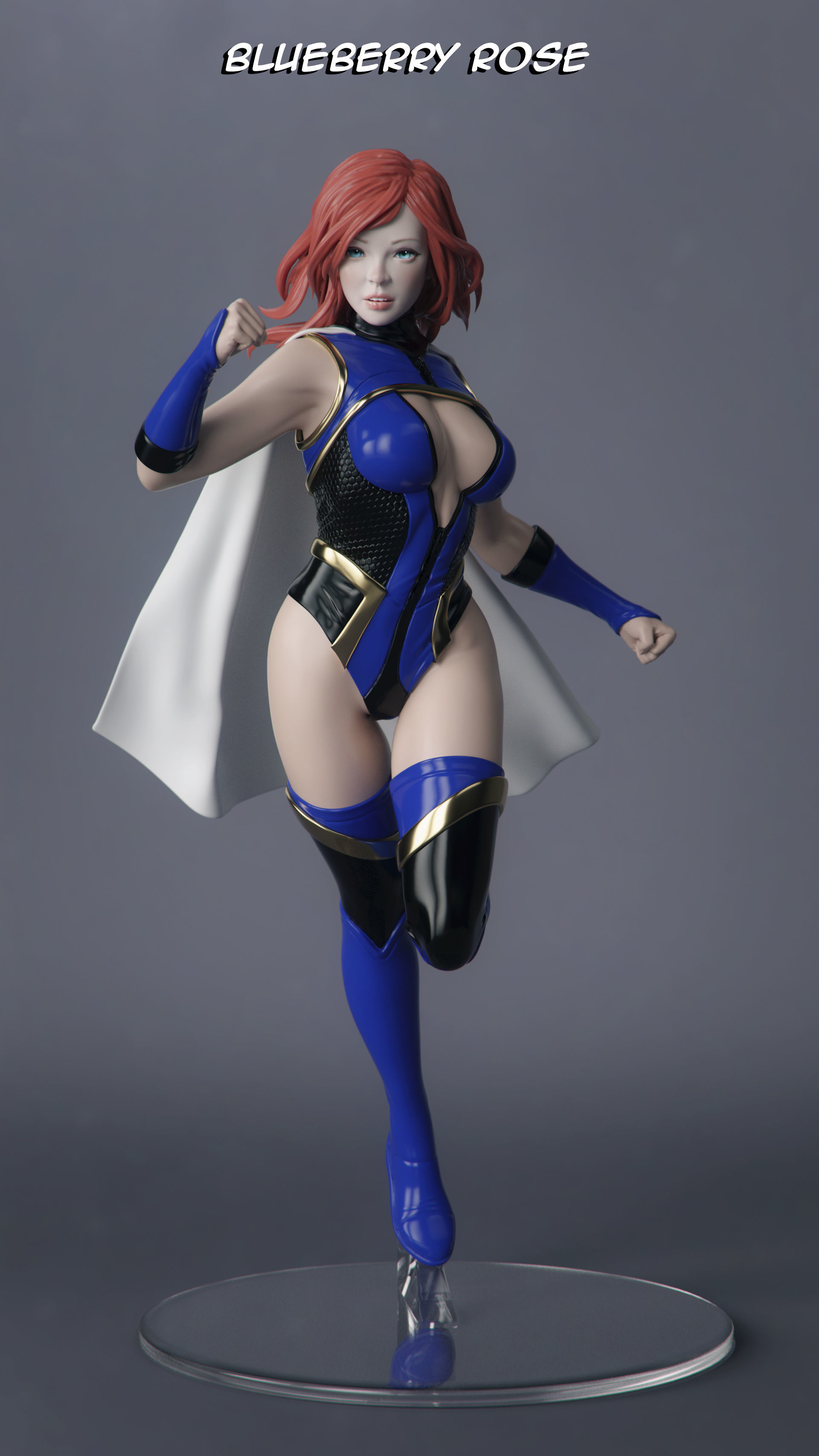 Female Superhero 3D print model_1