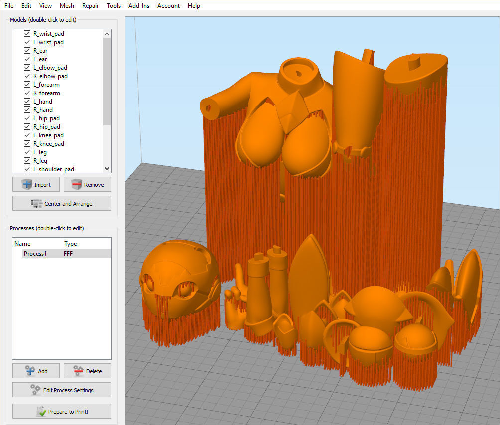 Sexy Space Bunny 3D print model_12