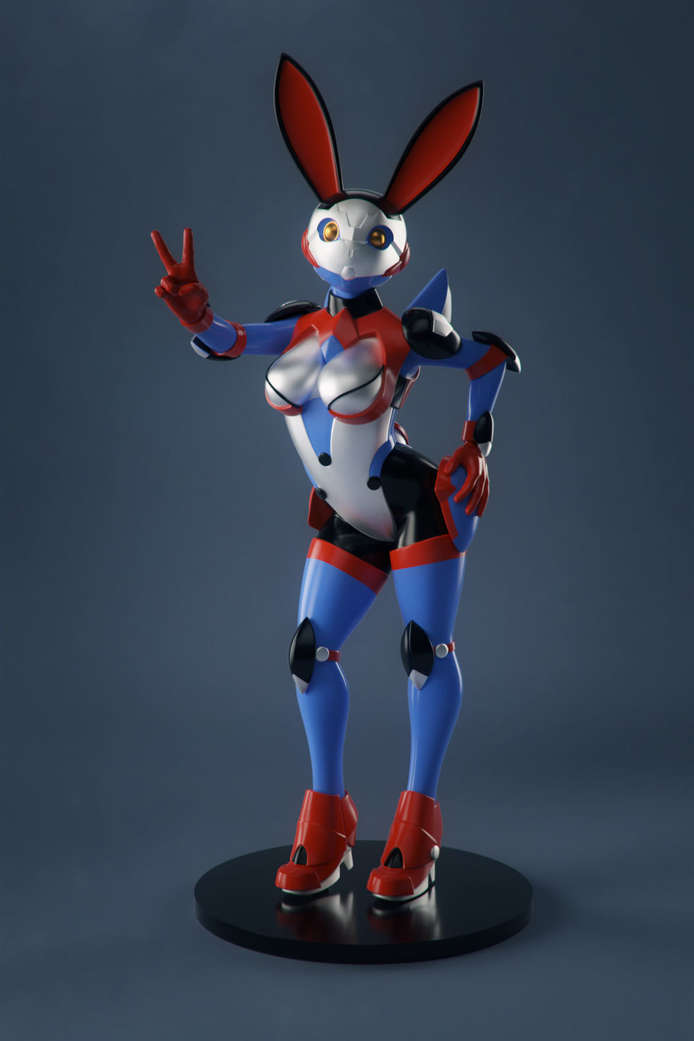 Sexy Space Bunny 3D print model_8
