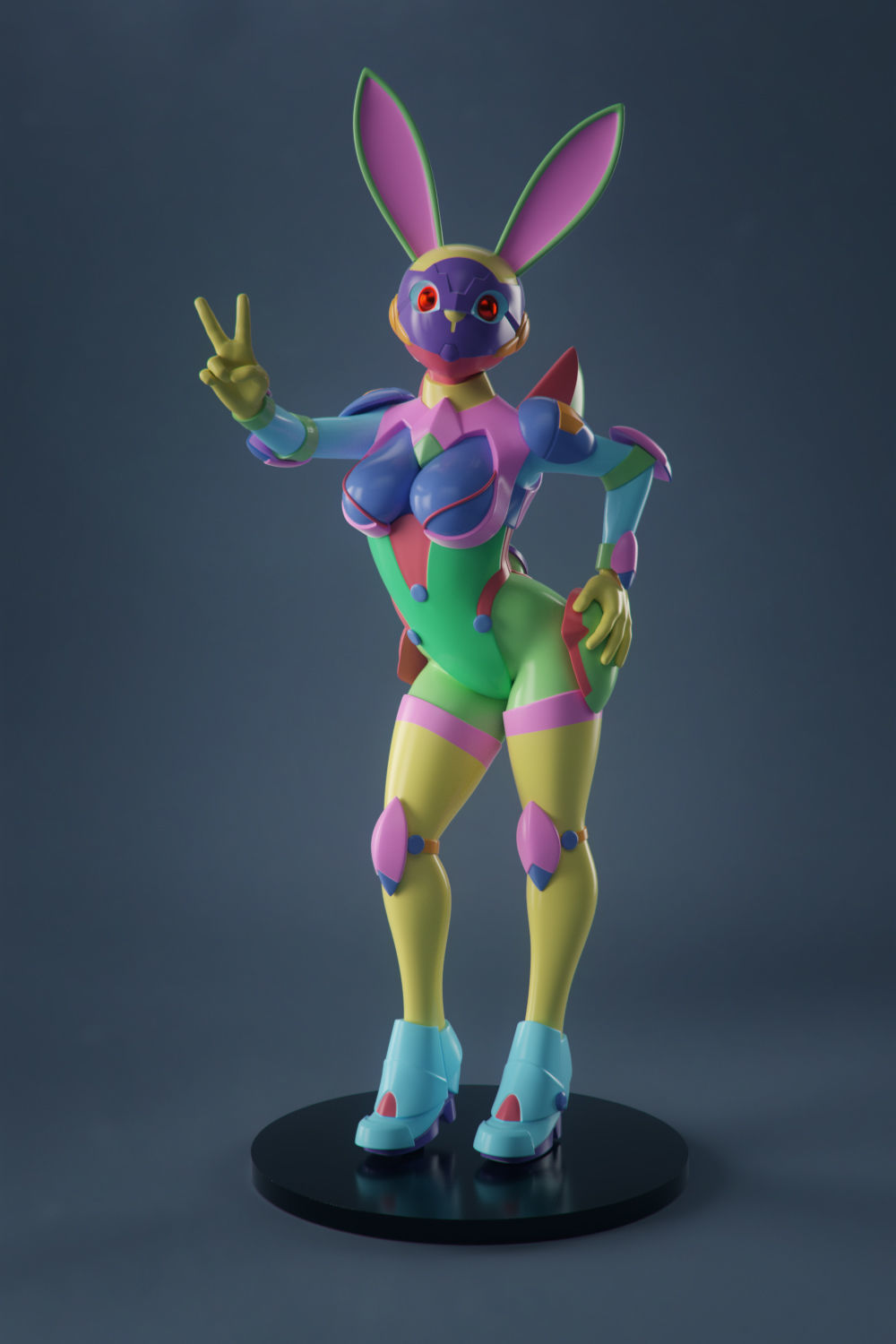 Sexy Space Bunny 3D print model_6