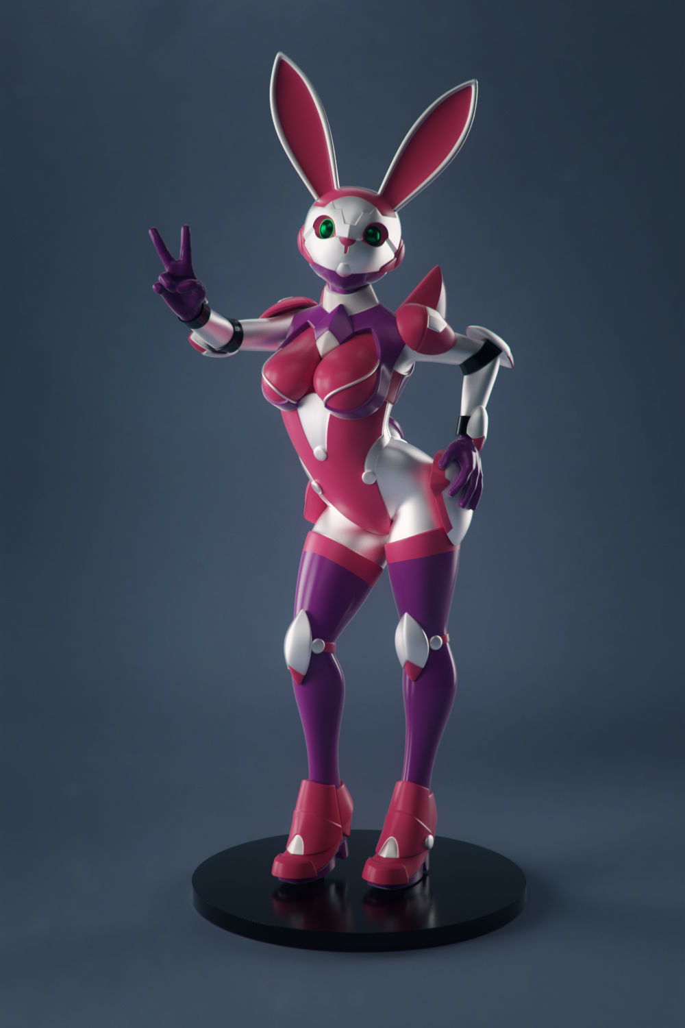Sexy Space Bunny 3D print model_5