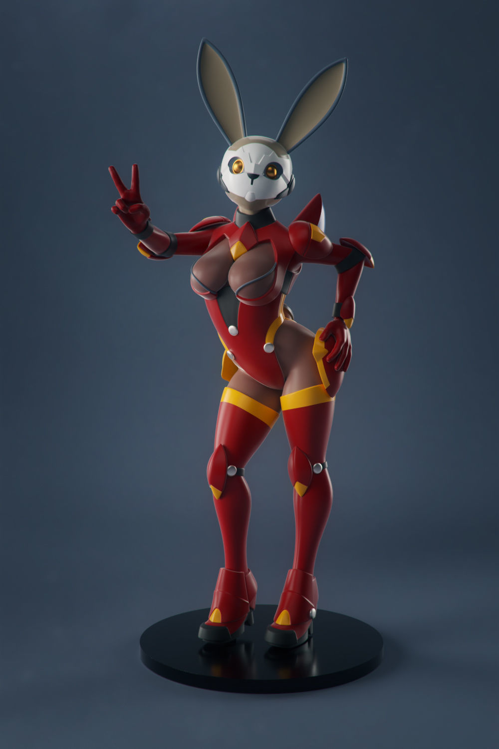 Sexy Space Bunny 3D print model_10