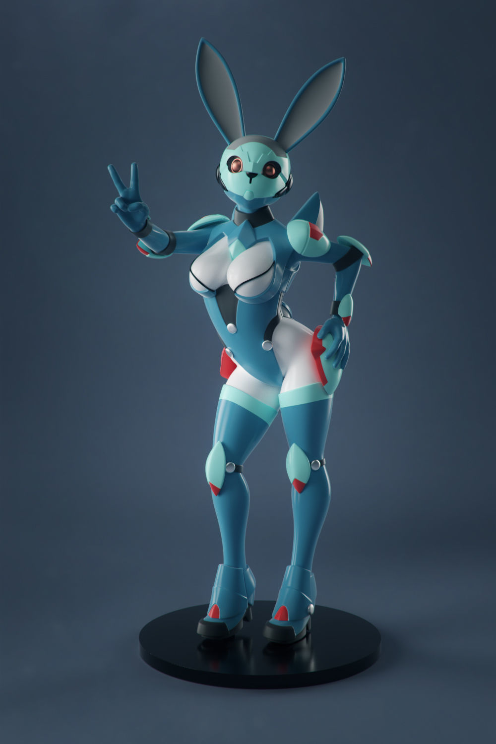 Sexy Space Bunny 3D print model_11