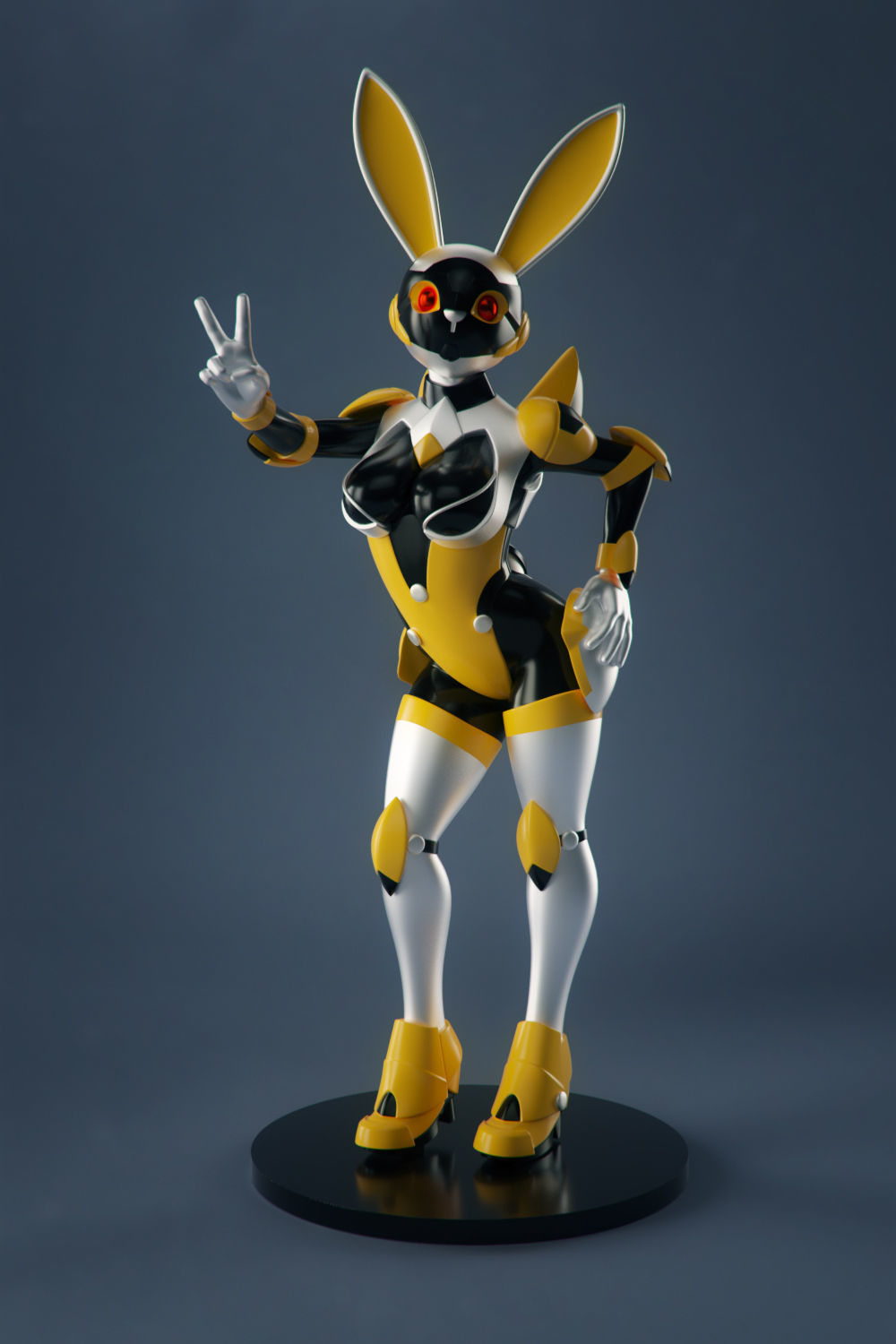 Sexy Space Bunny 3D print model_7