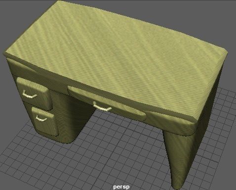 Table with grid Free low-poly 3D model_2