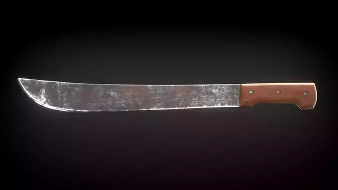 Rusty Machete 3D model
