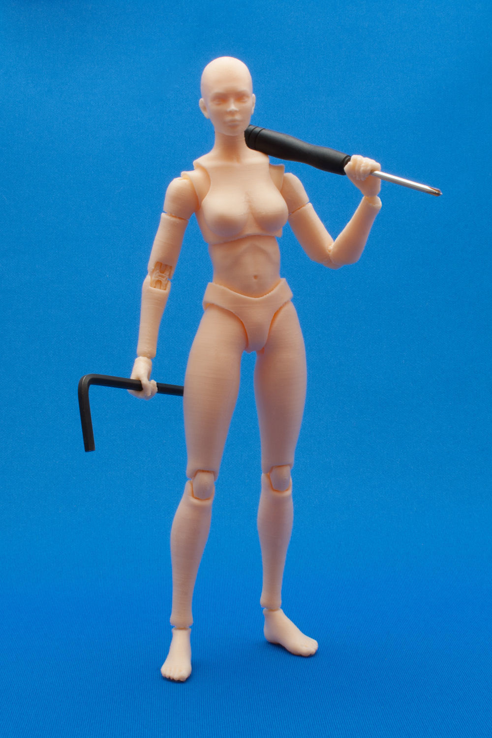 Articulated Poseable Female Figure 3D print model_8