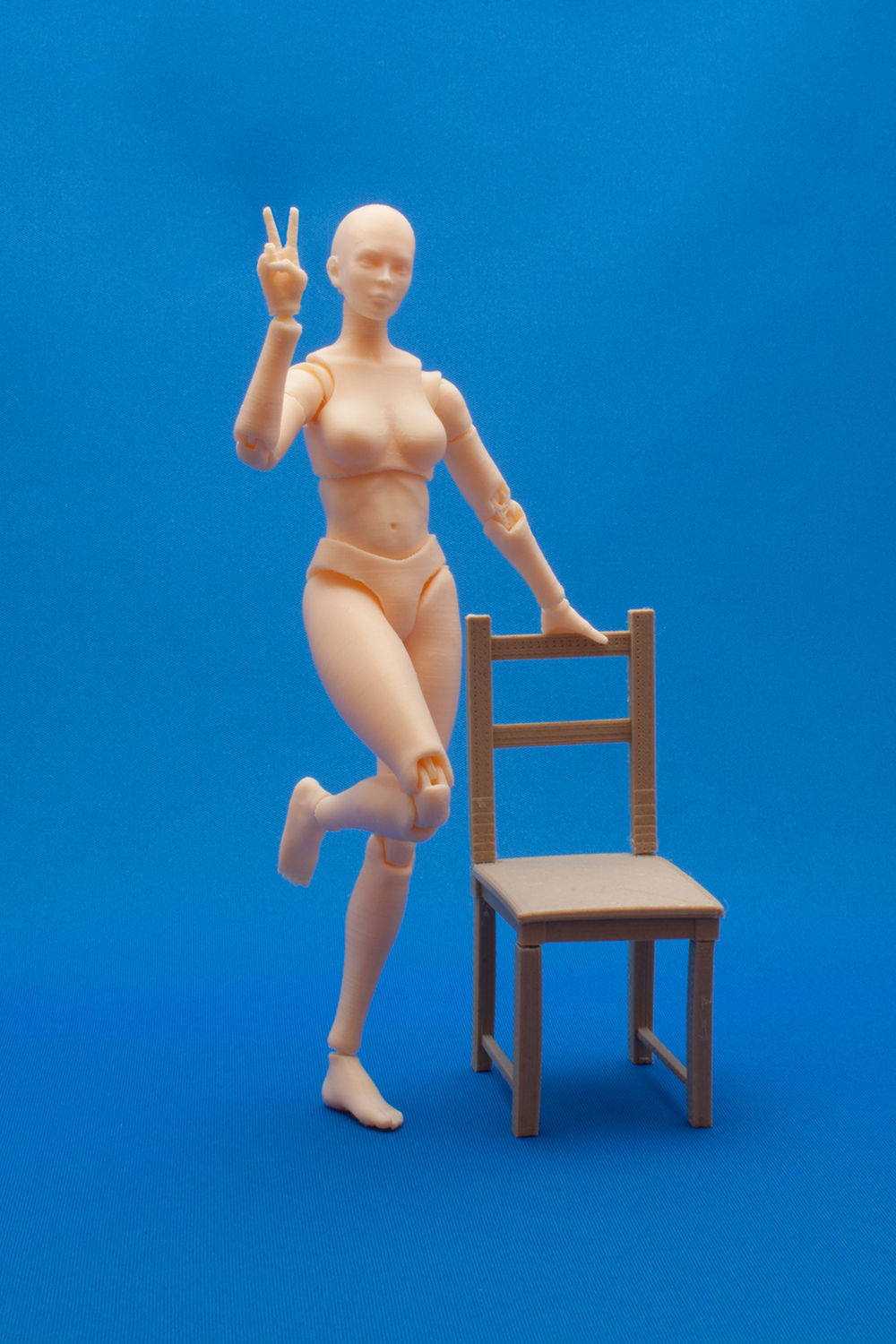 Articulated Poseable Female Figure 3D print model_2