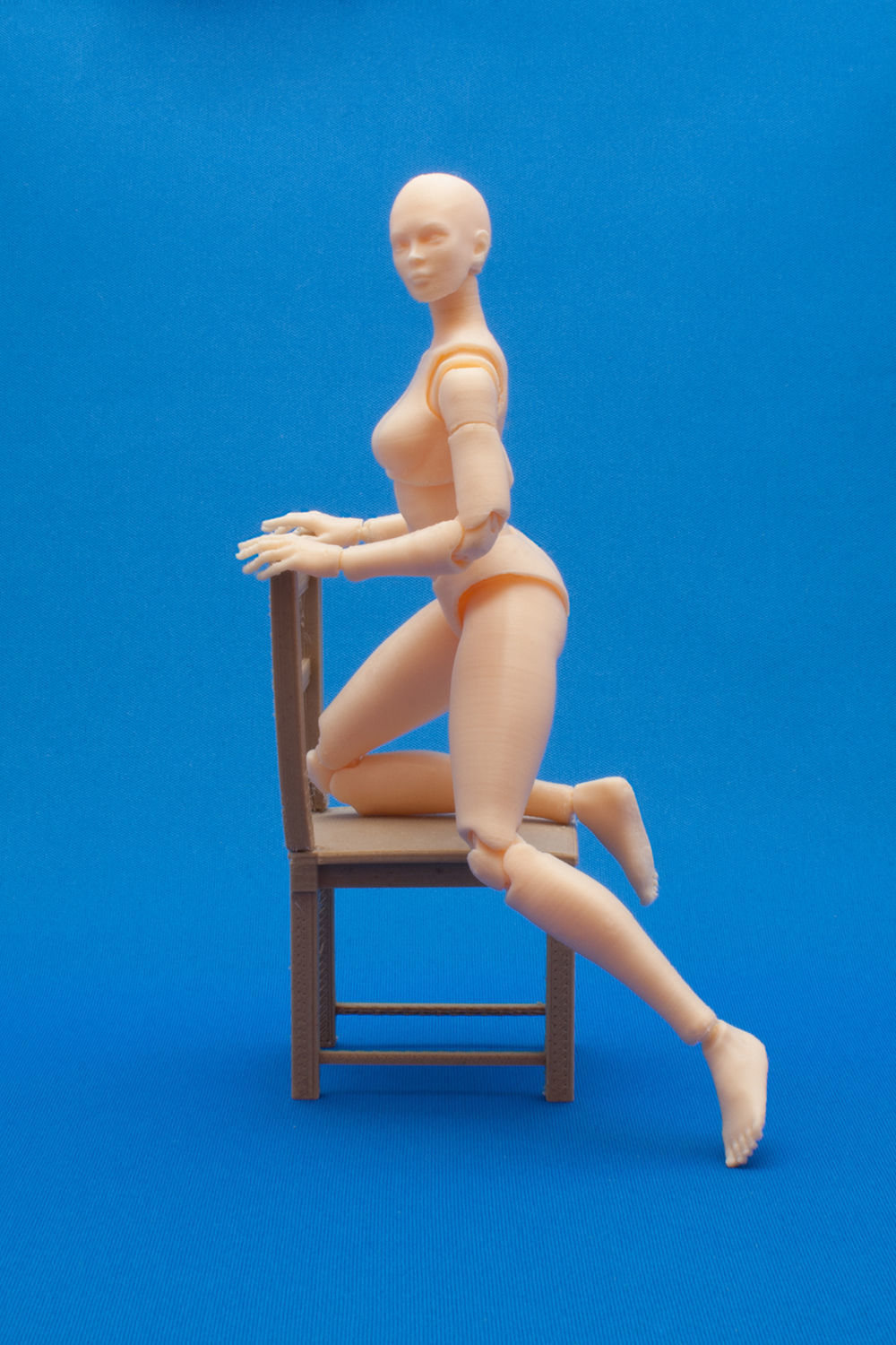 Articulated Poseable Female Figure 3D print model_5